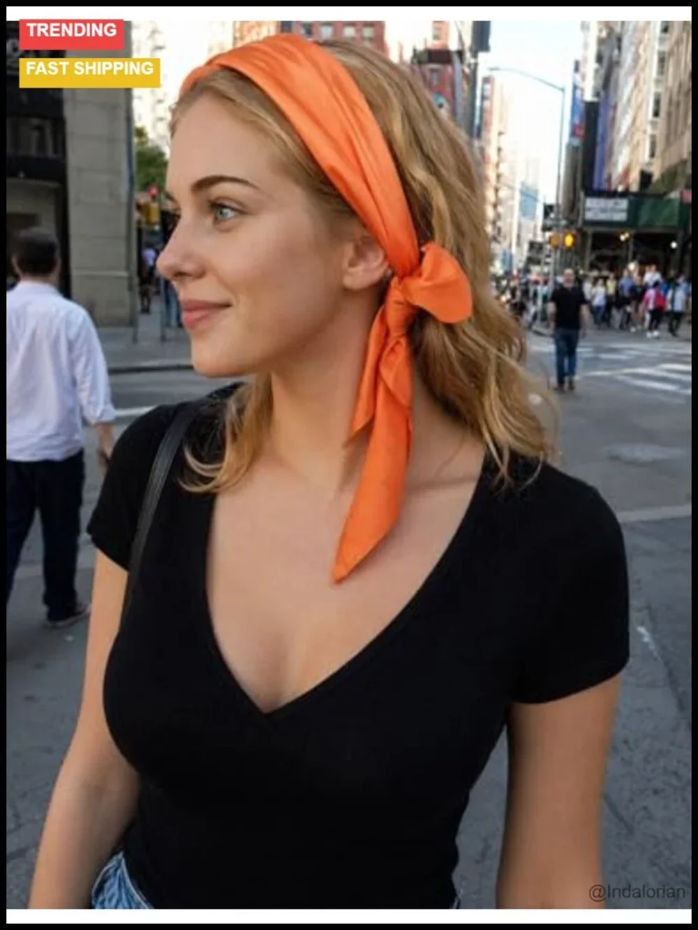 Women's Square Satiny Scarf 27.5